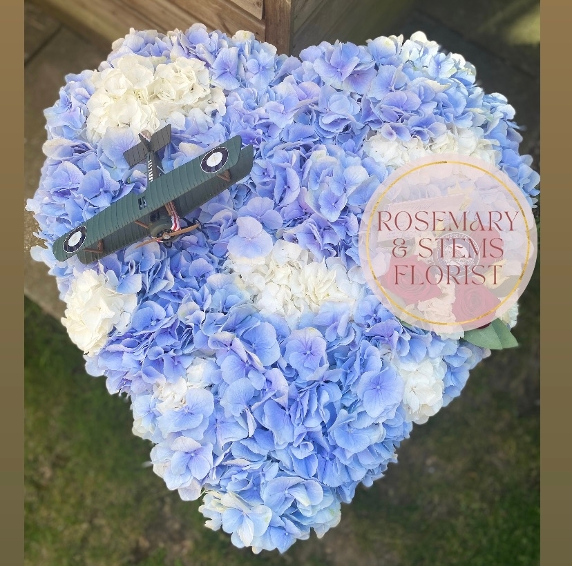 Bespoke Hydrangea Heart