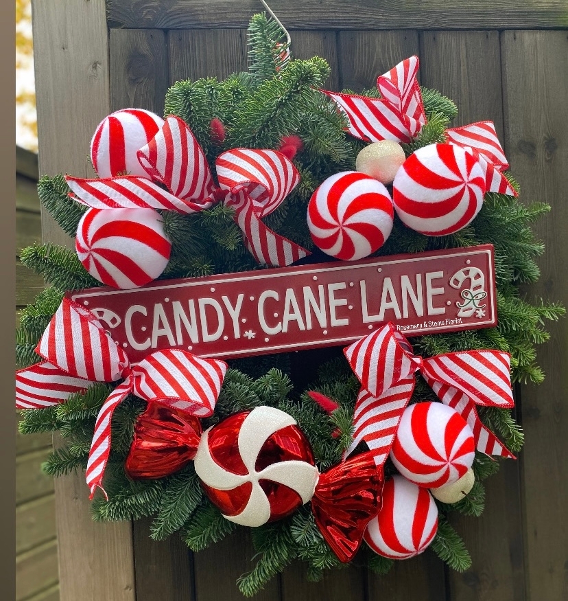 Candy cane Lane wreath